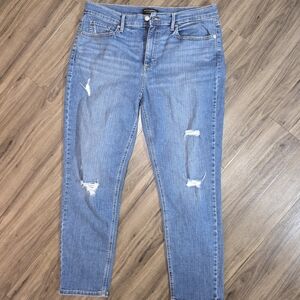 Banana Republic Light Blue Straight Leg Girlfriend Jeans,